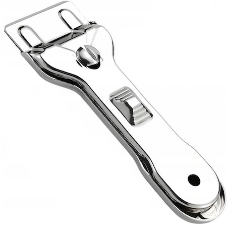 Diverse bucatarie - Racleta pentru plita cu inductie/ceramica, 6 lame de rezerva, 140x45mm, metal, Argintiu