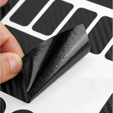 Set 20 autocolante pentru bicicleta, lipire pe cadru, protectie impotriva zgarieturilor, dimensiuni si forme diferite, negru [6]