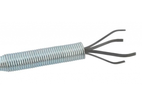 Sarpe pentru desfundat tevi, cu carlig, flexibil, metal/plastic, multifunctional, lungime 60 cm, rosu [15]