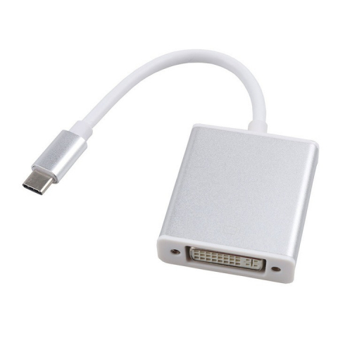 Adaptor tip C 3.1 la DVI, 15 cm, pentru laptop, Macbook, iMac, alb [2]