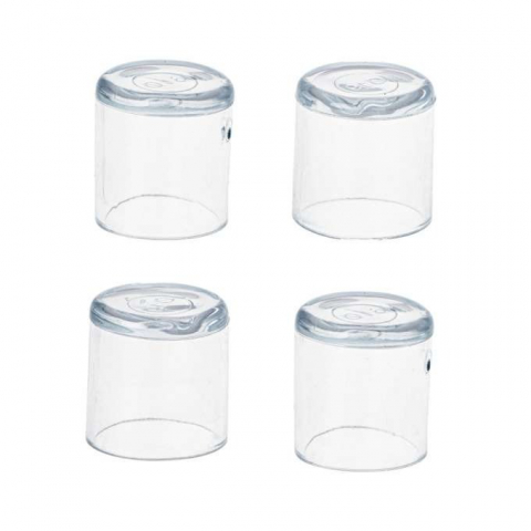 Set 4 bucati protectii pentru picioare scaun, PVC, 18 mm, anti-zgarieturi, transparente [3]