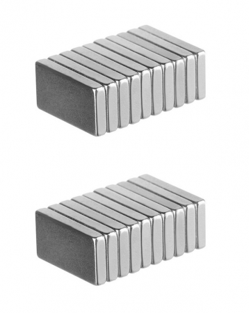 CASA & GRADINA - Set 20 magneti Neodim universali, diverse activitati, 10x5x1,5 mm - Patrat