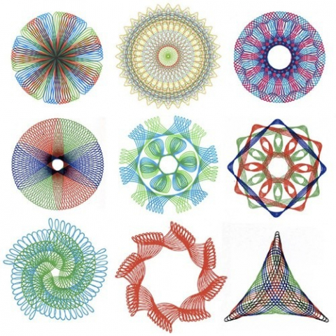 Set pentru desen, spirograf, sabloane transparente, 35 piese [16]