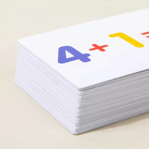 Joc educativ pentru copii, operatii matematice, adunare si scadere, cifre 1-10, lemn, 46 planse, multicolor, 16.3 x 11.5 x 3.7 cm [2]