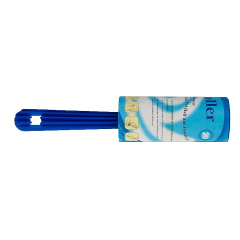 Set rola pentru curatat scame + 2 rezerve, 10 x 4.3 cm, alb/albastru [5]