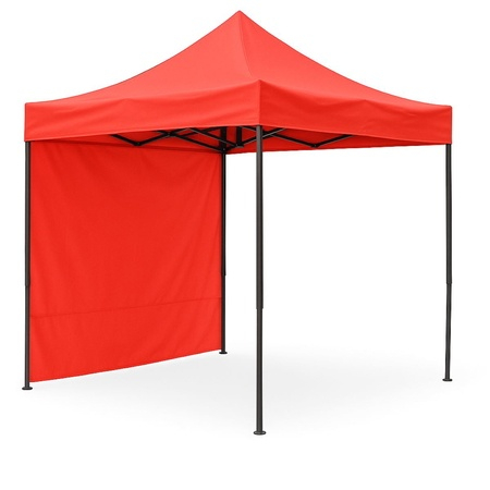 Perete lateral pentru cort tip pavilion, 3 m, poliester, impermeabil, rosu [3]