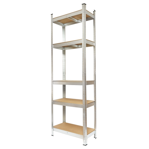 Raft metalic pentru depozitare, 5 polite, capacitate 100 kg/polita, 170x80x30cm [4]