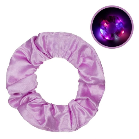 Ustensile îngrijire păr - Elastic pentru par, 10 lumini LED, 3 moduri de iluminare, mov
