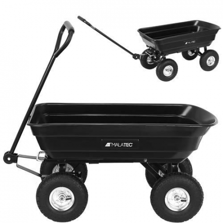 CASA & GRADINA - Carucior,roaba de gradina basculabil,capacitate maxima de incarcare 250 kg - Negru