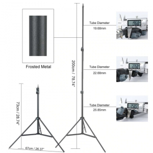 Lampa circulara LED 30 cm diametru,trepied 200 cm,rezistenta pana la 5 kg [10]