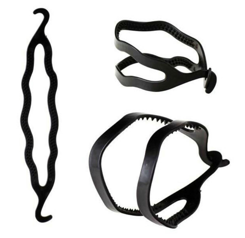 Ustensile îngrijire păr - Accesoriu pentru par, tip clema, plastic, pentru coc, 20 cm, negru