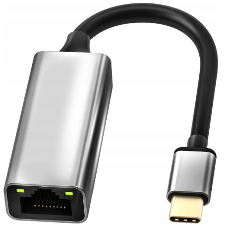 ELECTRONICE - Adaptor cablu internet USB-C, viteza 1000Mbps, RJ45 Gigabit Ethernet
