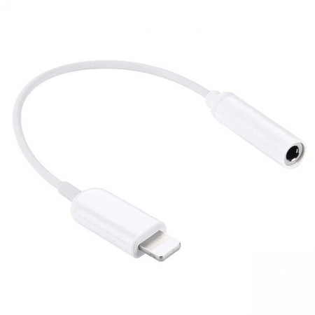 Diverse - Adaptor USB-iphone - Jack 3.5mm, lungime 11 cm - Alb