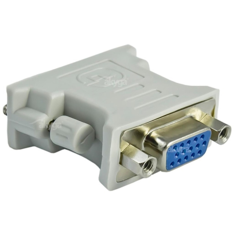 Diverse - Adaptor DVI-D 24+1 tata la VGA mama, alb