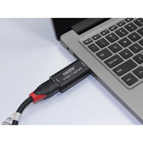 Adaptor HDMI pentru captura video de inalta calitate, conectare USB - Negru [3]