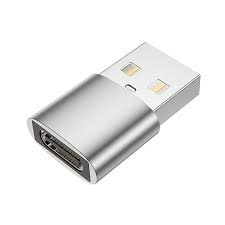 Accesorii PC / Tablete - Adaptor mini USB tip C la USB, viteza rapida de transfer - Gri
