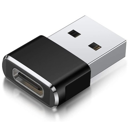 Gadgeturi - Adaptor mini USB tip C la USB, viteza rapida de transfer - Negru