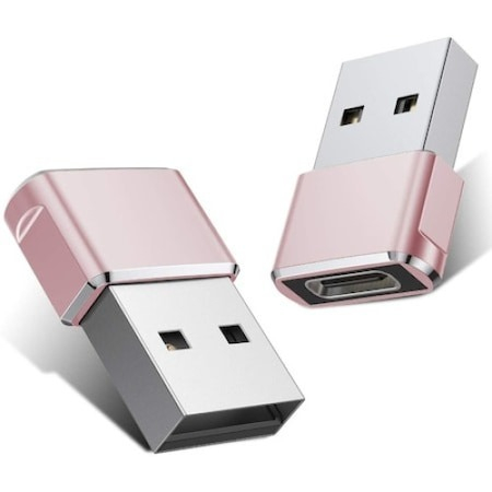 Accesorii PC / Tablete - Adaptor mini USB tip C la USB, viteza rapida de transfer - Roz