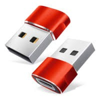 Accesorii PC / Tablete - Adaptor mini USB tip C la USB, viteza rapida de transfer - Rosu