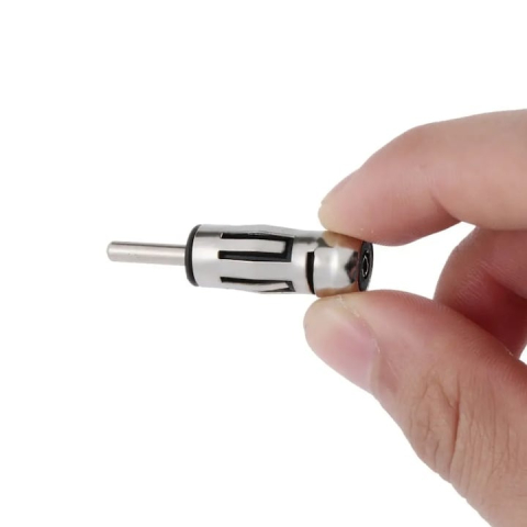 Adaptor pentru sisteme de antene radio auto, priza ISO catre mufa DIN, argintiu – conexiune rapida si stabila pentru o experienta audio impecabila [5]