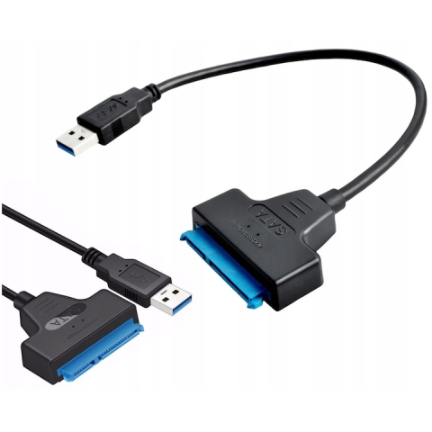 Adaptor USB 3.0 la SATA pentru HDD si SSD, lungime totala 15 cm, viteza 6 Gb/s, Plug & Play, compatibil Windows, Mac OS si Linux [2]