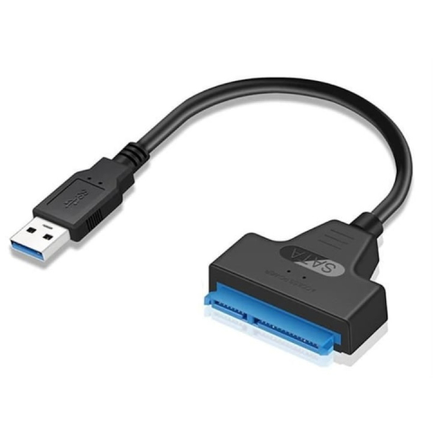 Adaptor USB 3.0 la SATA pentru HDD si SSD, lungime totala 15 cm, viteza 6 Gb/s, Plug & Play, compatibil Windows, Mac OS si Linux