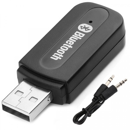 Gadgeturi - Adaptor universal USB/Aux/Bluetooth, 5V  Negru
