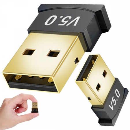 Gadgeturi - Adaptor USB, bluetooth, 5.0 rapid, 2.4 GHz, raza de actiune 20m, 2.2x1.6x0.6 cm