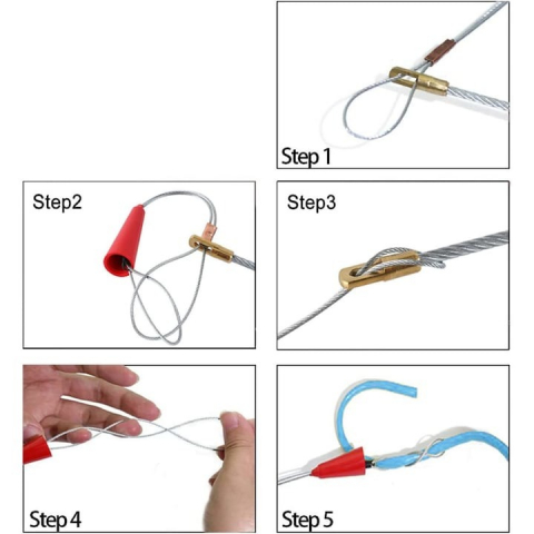 Agrafa extractoare multifunctionala pentru extragerea firelor, a diverse conductoare, lungime 24 cm, diametru 1.2mm [5]