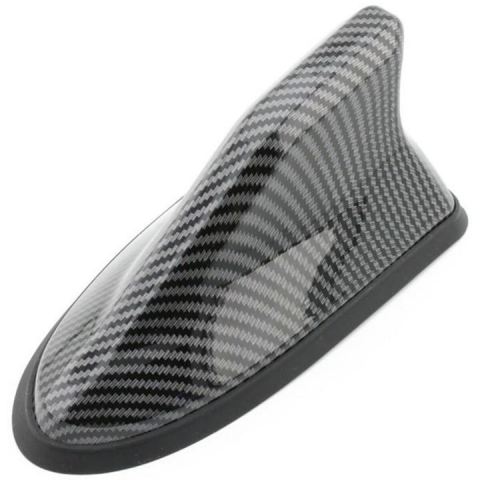 Alte gadgeturi auto - Antena radio AM-FM tip coada de rechin, pentru diverse masini din gama VAG, BMW, negru, carbon