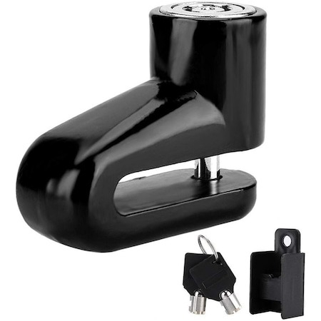 Accesorii ciclism - Antifurt, Blocator roti motociclete, mopede sau trotinete electrice, cu cheie - Negru