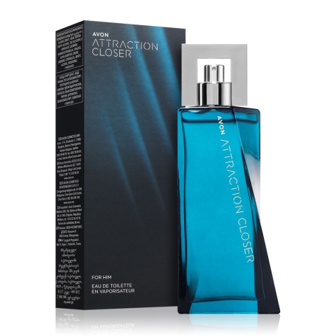 PARFUMURI & SETURI - Apă de parfum Avon Attraction Closer pentru bărbați 75 ml – parfum lemnos-condimentat cu note de piper negru, lavandă și lemn de santal, dedicat bărbatului sigur pe sine și irezistibil