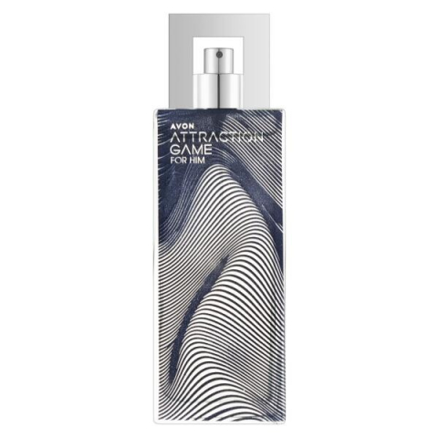 Apa de parfum Avon Attraction Game pentru barbati 75 ml – parfum oriental-lemnos cu note de ciocolata neagra, piper negru si ambra, dedicat barbatului carismatic si pasional [1]