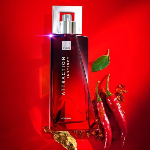 Apă de parfum Avon Attraction Instinct pentru bărbați 75 ml – parfum lemnos-condimentat cu note de piper negru, salvie și ambră caldă, dedicat bărbatului care trăiește după instinct [1]