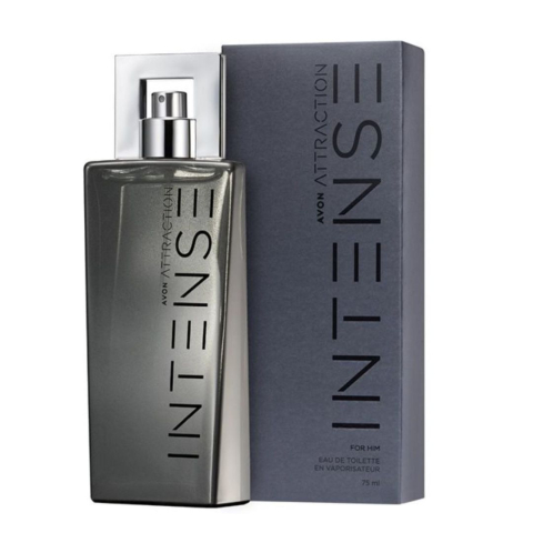PARFUMURI & SETURI - Apă de parfum Avon Attraction Intense pentru bărbați 75 ml – parfum lemnos-oriental cu note de mandarină, cardamom și ambră, creat pentru bărbatul modern, pasional și sigur pe sine