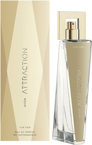 Parfumuri femei - Apa de parfum Avon Attraction pentru femei, 50 ml – floral-lemnoasa cu note de mure, orhidee, mosc si ambra, parfum senzual si elegant