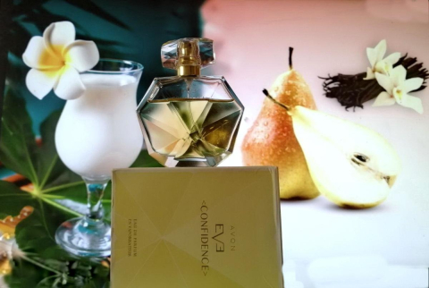 Apă de parfum Avon Eve Confidence 50 ml – floral, fructată, pentru femei, cu note de frișcă Chantilly, pară, fructe roșii, coacăze negre, vanilie și lemn de stejar, ideală pentru purtare zilnică și oc [6]