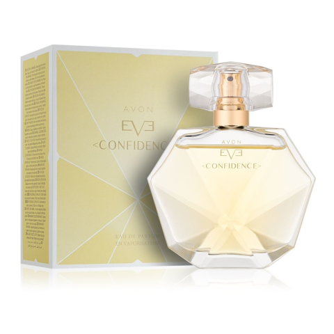 Parfumuri femei - Apă de parfum Avon Eve Confidence 50 ml – floral, fructată, pentru femei, cu note de frișcă Chantilly, pară, fructe roșii, coacăze negre, vanilie și lemn de stejar, ideală pentru purtare zilnică și oc