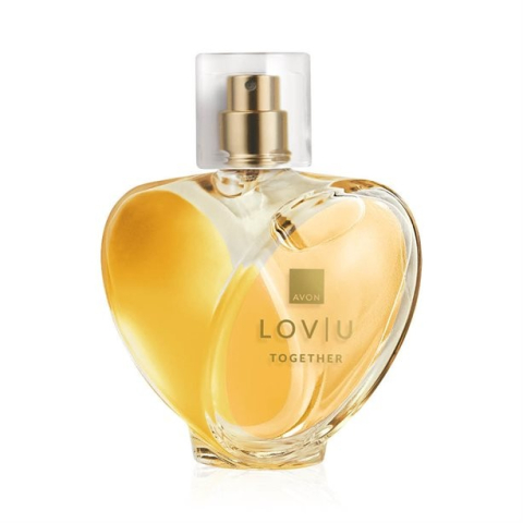 Apă de parfum Avon Lov|U Together 50 ml – floral-fructată pentru femei, cu note de mandarină, iasomie și mosc, un parfum tineresc și optimist, perfect pentru zi cu zi [1]