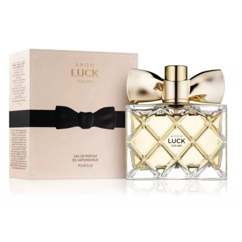 PARFUMURI & SETURI - Apă de parfum Avon Luck For Her 50 ml – floral-fructată pentru femei, cu note de bergamotă, fructe roșii și lemn de santal, ideală pentru eleganță și momente speciale