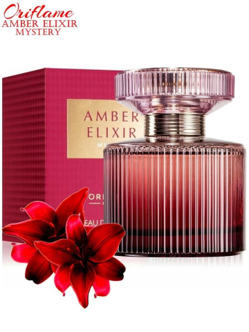 Apa de parfum Oriflame Amber Elixir Mystery pentru femei 50 ml, aroma orientala senzuala cu crin rosu si chihlimbar [6]
