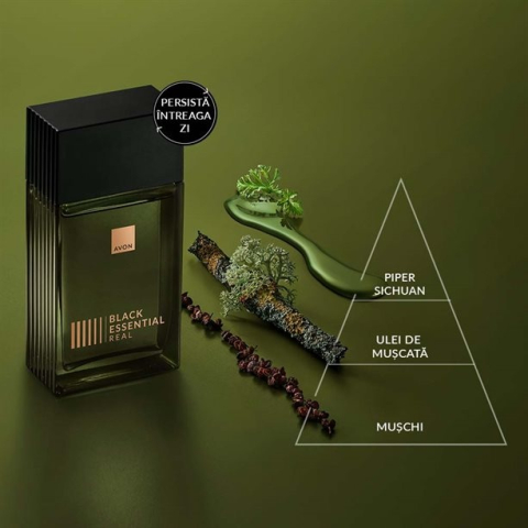 Apă de toaletă Avon Black Suede Real pentru bărbați 100 ml – parfum lemnos-aromatic cu note de bergamotă, lavandă și mosc, pentru bărbatul autentic, puternic și încrezător [2]