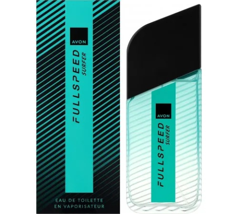 PARFUMURI & SETURI - Apă de toaletă Avon Full Speed Surfer pentru bărbați 100 ml – parfum aromatic-acvatic cu note de lime, lavandă și mosc, pentru bărbatul liber, aventuros și pasionat de mare