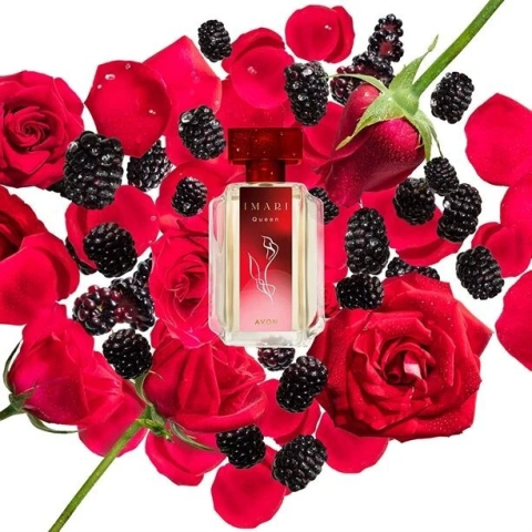 Apa de toaleta Avon Imari Queen pentru femei, 50 ml, floral-fructata-cypre, cu note de mure, trandafir regal si mosc de anason [2]
