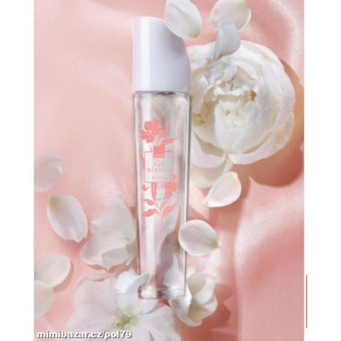 Apa de toaleta Avon Pur Blanca Petal 50 ml – floral, fructata, pentru femei, cu note delicate de para, bujor, trandafir si mosc, perfecta pentru purtare zilnica si ocazii casual [2]