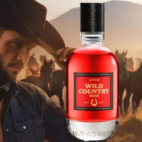 Apă de toaletă Avon Wild Country Rush 75 ml – aromatic-lemnoasă pentru bărbați, cu note de lavandă, bergamotă și lemn de cedru, perfectă pentru bărbatul dinamic și aventuros [1]