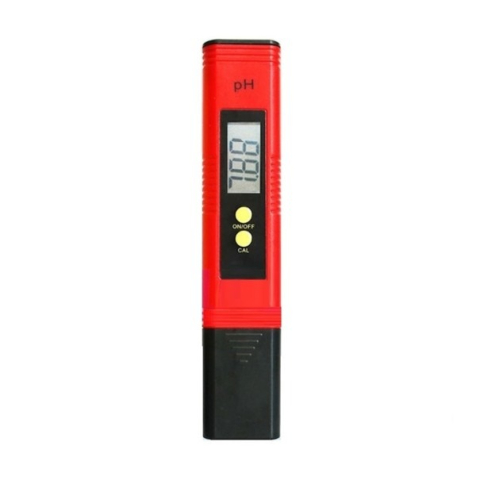 ELECTRONICE - Tester de verificat pH-ul apei, raza 0.00–14.00, portocaliu, auto calibrare, cu indicator digital