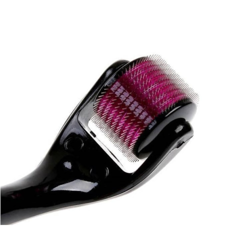 Aparat masaj facial dermaroller, 540 ace titan 0.50 mm, pentru regenerare piele, anti-imbatranire, antirid, pori, cicatrici, cu cutie depozitare, negru [4]