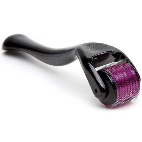 Aparat masaj facial dermaroller, 540 ace titan 0.50 mm, pentru regenerare piele, anti-imbatranire, antirid, pori, cicatrici, cu cutie depozitare, negru [3]