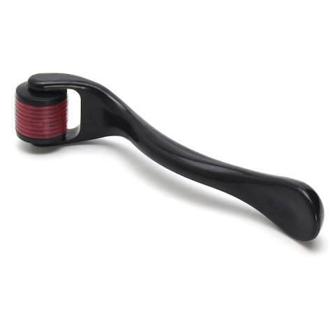 Aparat masaj facial dermaroller, 540 ace titan 0.50 mm, pentru regenerare piele, anti-imbatranire, antirid, pori, cicatrici, cu cutie depozitare, negru [5]